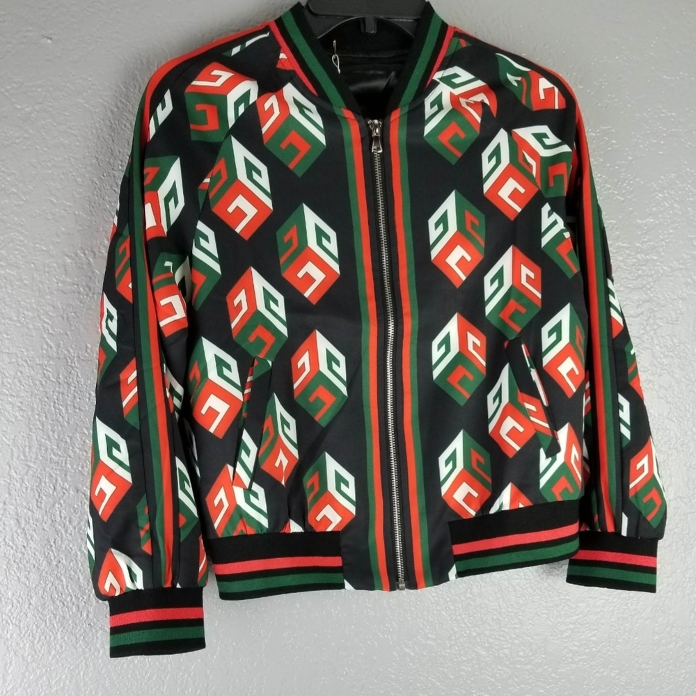 Stylish Geometric Jacket. Top Notch Quality